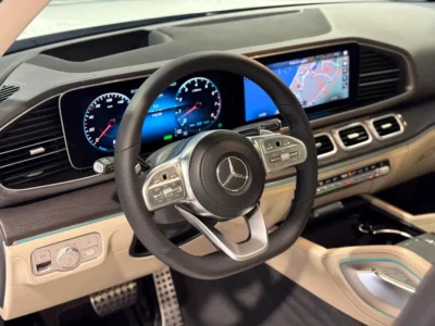 2020 Mercedes-Benz GLS-Class GLS 450 6 Cylinders Petrol Engine White Beige SUV GCC Specs
