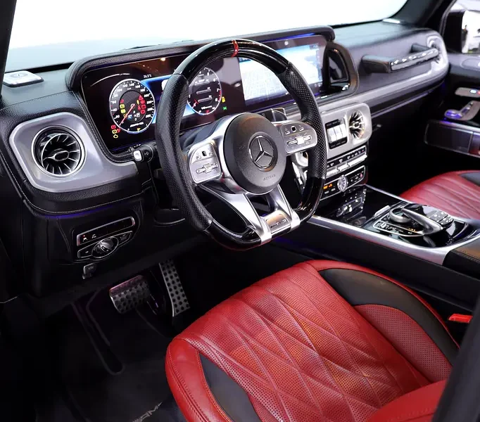 2019 Mercedes-Benz G-Class G 63 AMG 4.0L V8 Biturbo Black Red SUV GCC CARBON INTERIOR