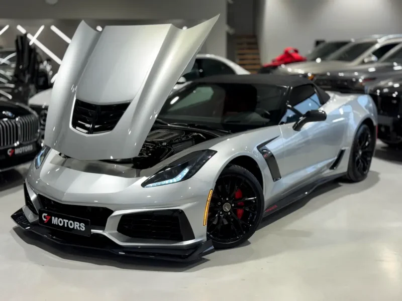 2015 Chevrolet Corvette Z06 1LZ 8 Cylinders Petrol Engine Grey Red Sports Car High Performance