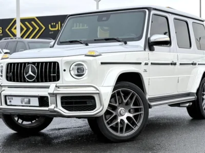 2021 Mercedes-Benz G63 AMG Golden Jubilee Edition 4.0L V8 Engine White Maroon SUV GCC