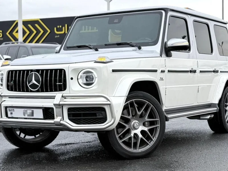 2021 Mercedes-Benz G63 AMG Golden Jubilee Edition 4.0L V8 Engine White Maroon SUV GCC