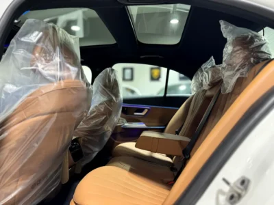 2026 Mercedes-Benz E-Class E 300 4MATIC 4 Cylinders petrol Engine White Brown Sedan