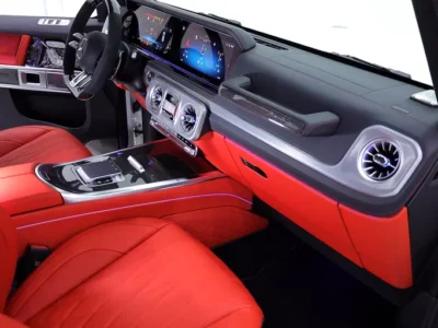 2026 Mercedes-Benz G-Class G 63 AMG 4.0L V8 Biturbo White Red SUV DOUBLE NIGHT PACKAGE