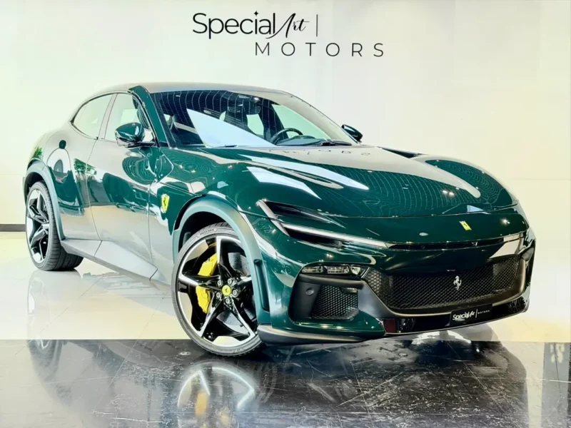 2025 Ferrari Purosangue Standard 12 Cylinders Petrol Engine Green Black SUV Japanese Specs