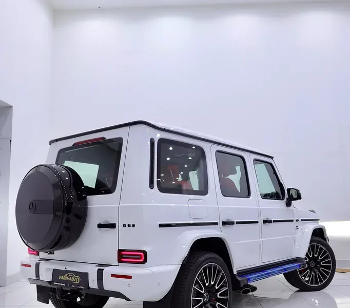 2026 Mercedes-Benz G-Class G 63 AMG 4.0L V8 Biturbo White Red SUV DOUBLE NIGHT PACKAGE