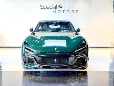 2025 Ferrari Purosangue Standard 12 Cylinders Petrol Engine Green Black SUV Japanese Specs