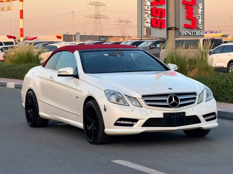 2012 Mercedes-Benz E-Class E 350 6 Cylinders Engine White Red Convertible Japanese Specs