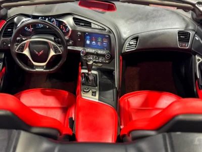 2015 Chevrolet Corvette Z06 1LZ 8 Cylinders Petrol Engine Grey Red Sports Car High Performance