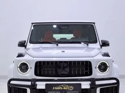 2026 Mercedes-Benz G-Class G 63 AMG 4.0L V8 Biturbo White Red SUV DOUBLE NIGHT PACKAGE