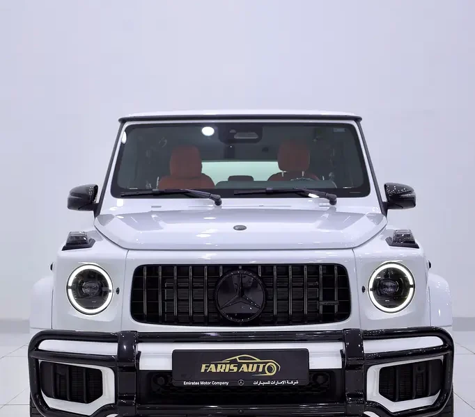 2026 Mercedes-Benz G-Class G 63 AMG 4.0L V8 Biturbo White Red SUV DOUBLE NIGHT PACKAGE