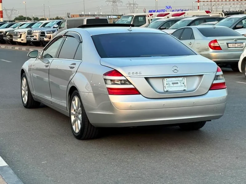 2008 Mercedes-Benz S-Class S 500 8 Cylinders Petrol Engine Silver Black Sedan Japanese Specs