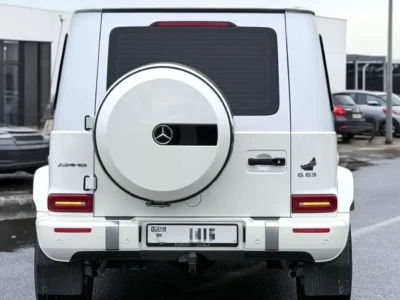 2021 Mercedes-Benz G63 AMG Golden Jubilee Edition 4.0L V8 Engine White Maroon SUV GCC