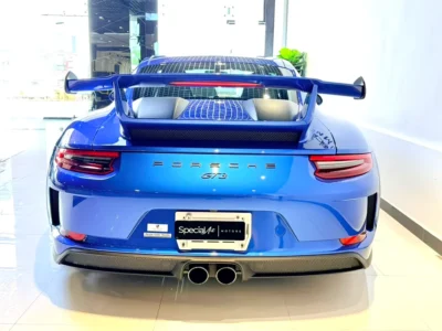 2018 Porsche 911 GT3 6 Cylinders Petrol Engine Blue Black Coupe Japanese Specs Auromatic