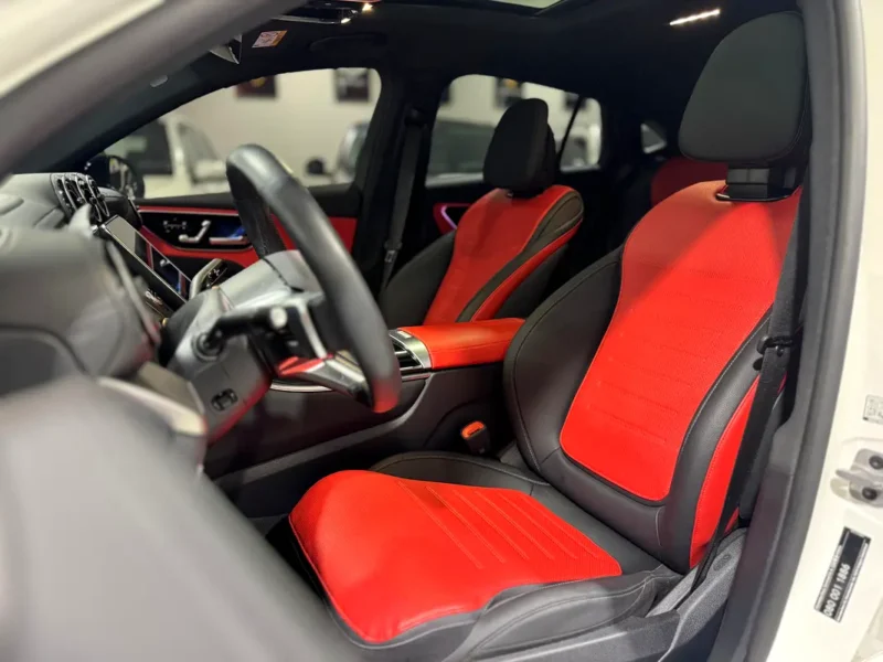2024 Mercedes-Benz GLC Coupe GLC 300 AMG 4MATIC 4 Cylinders Engine White Red Coupe