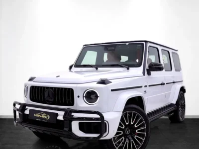 2026 Mercedes-Benz G-Class G 63 AMG 4.0L V8 Biturbo White Red SUV GCC CARBON INTERIOR