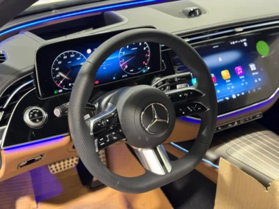 2026 Mercedes-Benz E-Class E 300 4MATIC 4 Cylinders petrol Engine White Brown Sedan