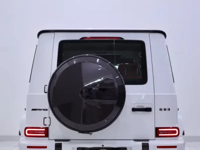 2026 Mercedes-Benz G-Class G 63 AMG 4.0L V8 Biturbo White Red SUV DOUBLE NIGHT PACKAGE