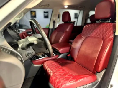 2024 Nissan Patrol SE Platinum 6 Cylinders petrol Engine White Red SUV GCC Specs Full Option