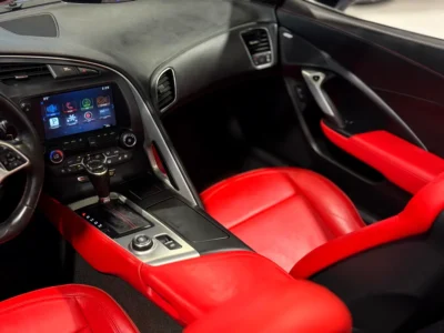 2015 Chevrolet Corvette Z06 1LZ 8 Cylinders Petrol Engine Grey Red Sports Car High Performance