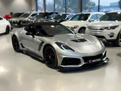 2015 Chevrolet Corvette Z06 1LZ 8 Cylinders Petrol Engine Grey Red Sports Car High Performance