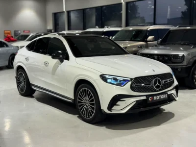 2024 Mercedes-Benz GLC Coupe GLC 300 AMG 4MATIC 4 Cylinders Engine White Red Coupe