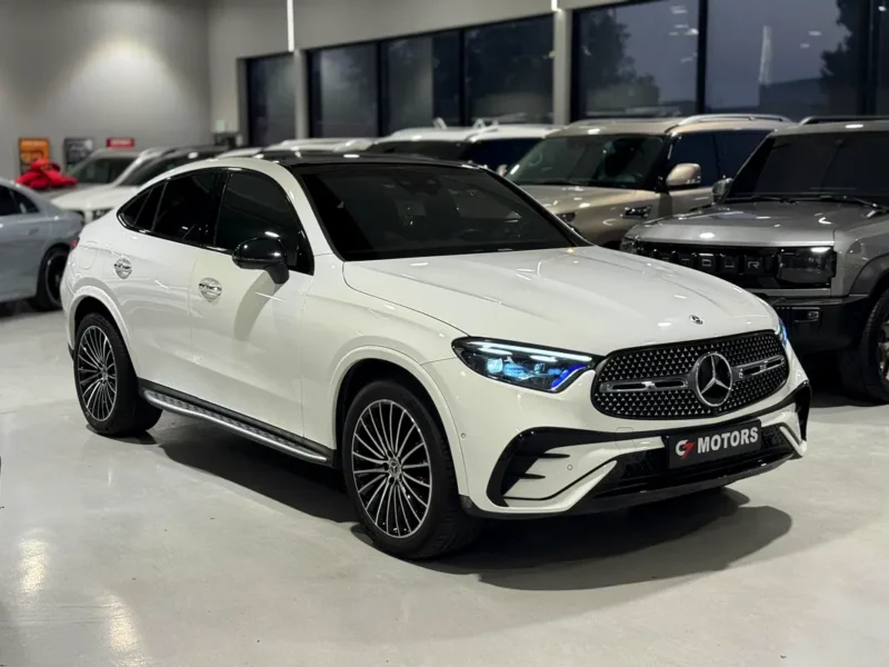 2024 Mercedes-Benz GLC Coupe GLC 300 AMG 4MATIC 4 Cylinders Engine White Red Coupe
