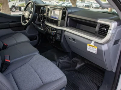 2024 Ford F550 XL Super Duty 145 WB Chassis Cab 6.7L Turbo Diesel V8 White Black Pickup