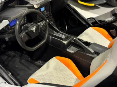 2022 Polaris Slingshot SLR 4 Cylinders Petrol Engine Grey White Autocycle US Specs