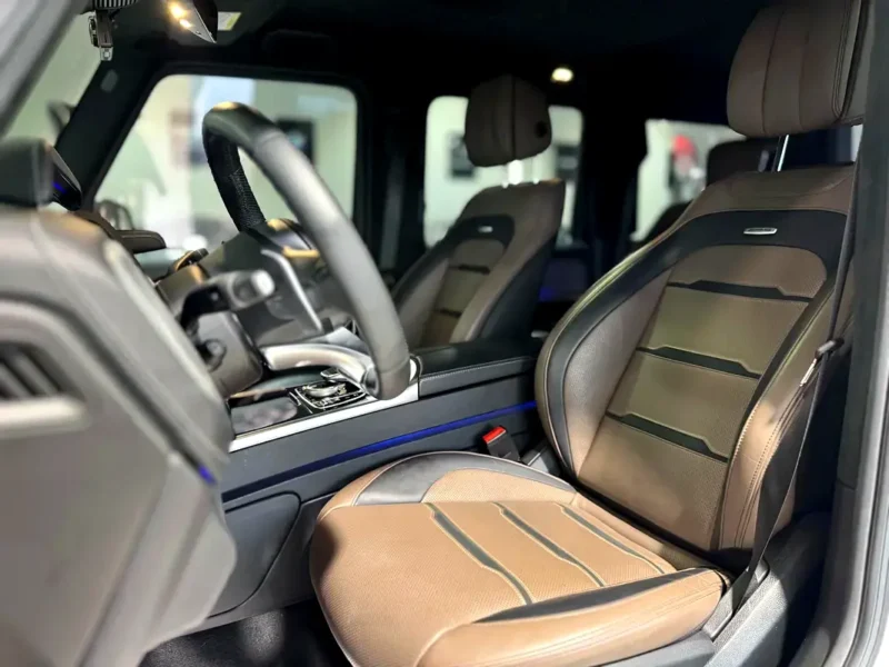 2021 Mercedes-Benz G-Class G 63 AMG 4.0L V8 Biturbo Engine White Brown SUV Full Option