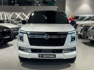 2025 Nissan Patrol LE Platinum 6 Cylinders Petrol Engine White Red SUV GCC Specs Full Option