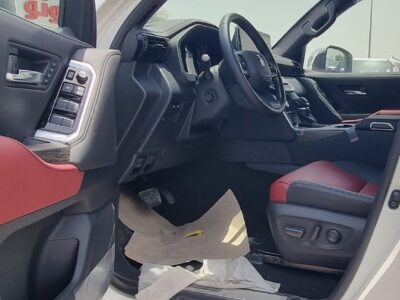 2026 Toyota Land Cruiser VXR 3.5 Litres Twin Turbo 6 Cylinders Petrol Engine White Red SUV Automatic