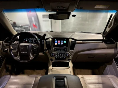 2019 GMC Yukon Denali 8 Cylinders Petrol Engine Black Beige SUV GCC Specs Full Option