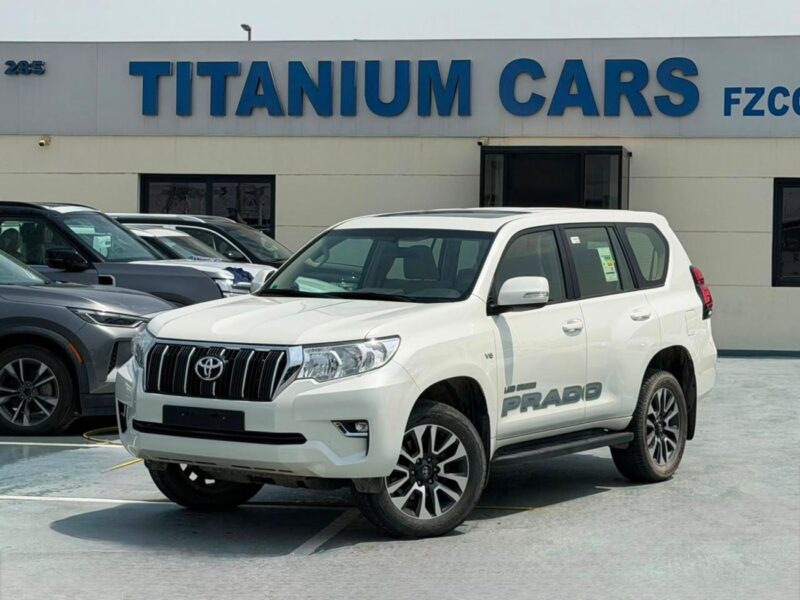 2023 Toyota Prado TX-L 4.0 Litres V6 Petrol Engine White Beige SUV GCC Specs Automatic