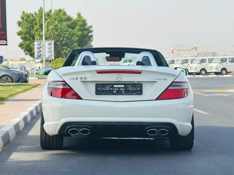 2012 MERCEDES-BENZ SLK 55 AMG 8 Cylinders Engine White Red Convertible Exceptionally Rare