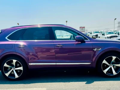 2018 Bentley Bentayga 6.0L W12 Twin-Turbo Petrol Engine Purple Beige SUV Japanese Specs