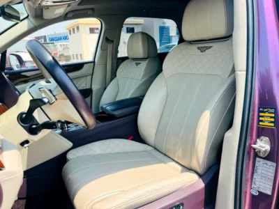 2018 Bentley Bentayga 6.0L W12 Twin-Turbo Petrol Engine Purple Beige SUV Japanese Specs