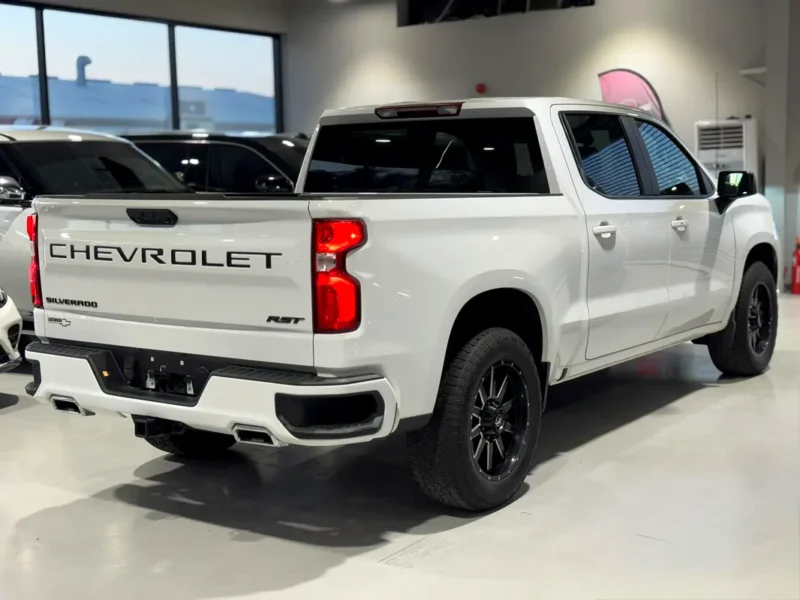 2024 Chevrolet Silverado 1500 RST 8 Cylinders Petrol Engine White Black Pickup Truck
