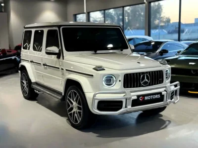 2021 Mercedes-Benz G-Class G 63 AMG 4.0L V8 Biturbo Engine White Brown SUV Full Option