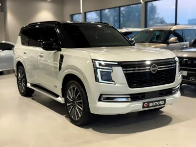 2025 Nissan Patrol LE Platinum 6 Cylinders Petrol Engine White Red SUV GCC Specs Full Option