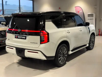 2025 Nissan Patrol LE Platinum 6 Cylinders Petrol Engine White Red SUV GCC Specs Full Option