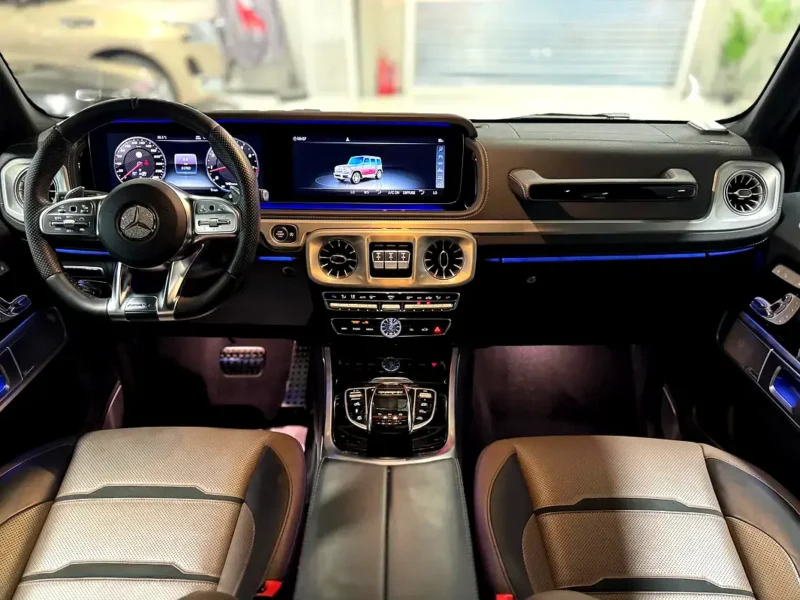 2021 Mercedes-Benz G-Class G 63 AMG 4.0L V8 Biturbo Engine White Brown SUV Full Option