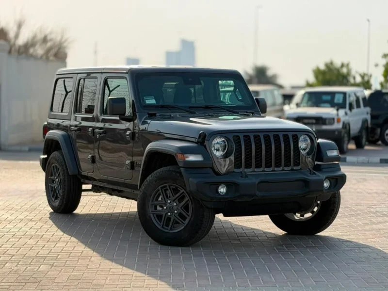 2024 Jeep Wrangler SPORT 2.0 Litres 4 Cylinders Petrol Engine Grey Black SUV American Specs