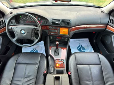 2000 BMW 5-Series 525i 6 Cylinders Petrol Engine Blue Black Sedan Japanese Specs Clean Title
