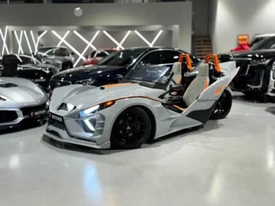 2022 Polaris Slingshot SLR 4 Cylinders Petrol Engine Grey White Autocycle US Specs