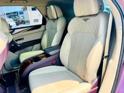 2018 Bentley Bentayga 6.0L W12 Twin-Turbo Petrol Engine Purple Beige SUV Japanese Specs