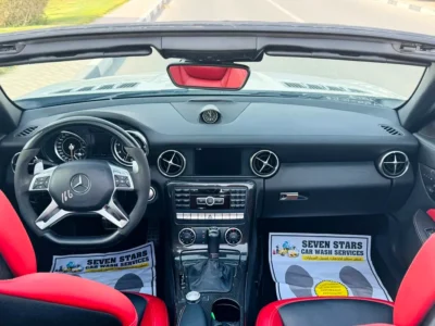 2012 MERCEDES-BENZ SLK 55 AMG 8 Cylinders Engine White Red Convertible Exceptionally Rare
