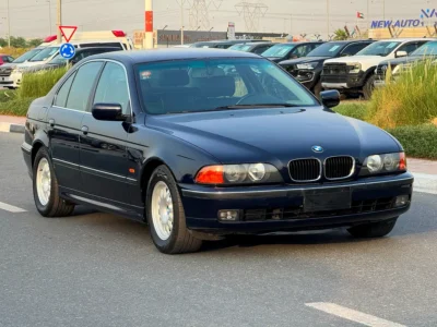 2000 BMW 5-Series 525i 6 Cylinders Petrol Engine Blue Black Sedan Japanese Specs Clean Title