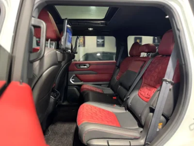2025 Nissan Patrol LE Platinum 6 Cylinders Petrol Engine White Red SUV GCC Specs Full Option