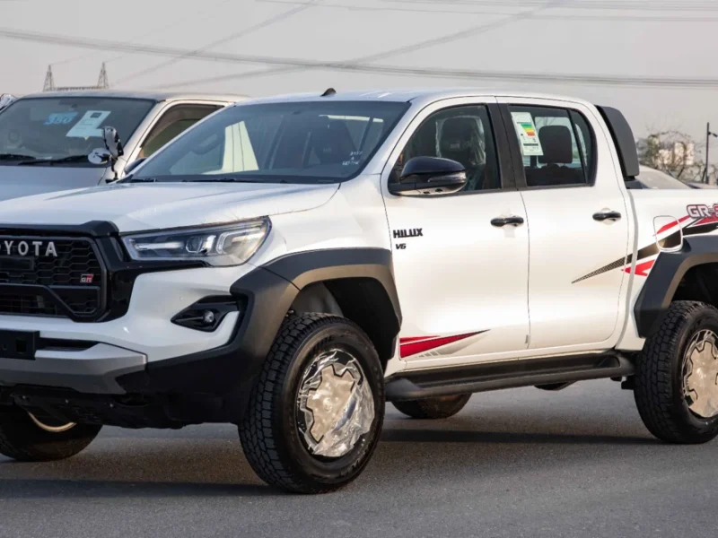 2026 Toyota Hilux GR Sport 4.0 Litres V6 Petrol Engine White Black Pickup Truck GCC Specs