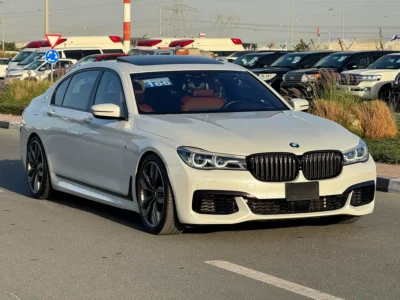 2017 BMW 7-Series 760Li xDrive 12 Cylinders petrol Engine White Brown Sedan Japanese Specs